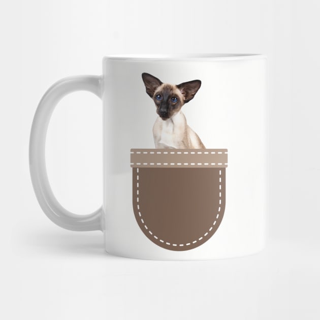 Cat in Pocket (Siamese Cat) by leBoosh-Designs